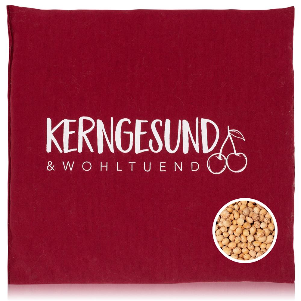 Kirschkernkissen Kerngesund Rot 24x25cm Wärmekissen