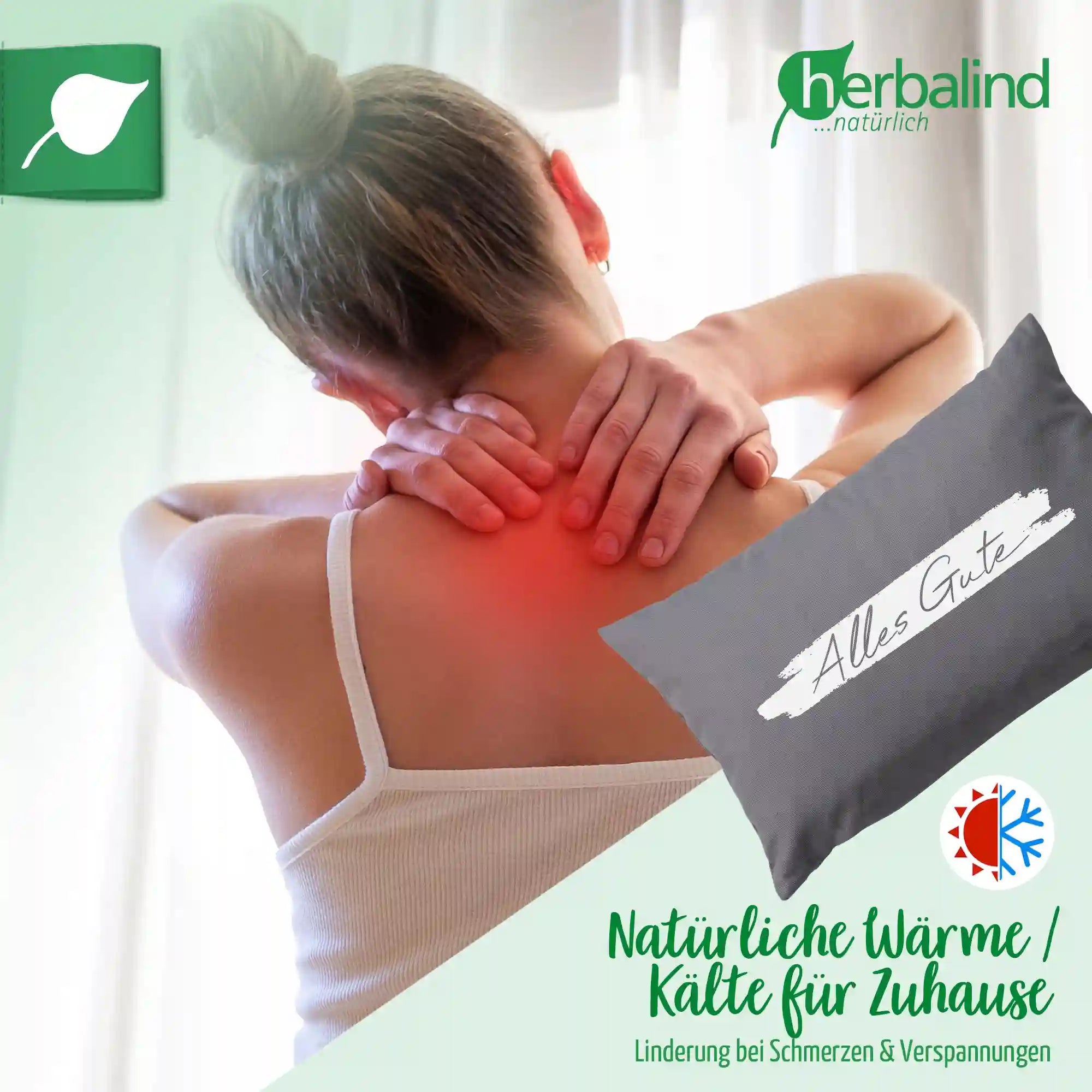 Kirschkernkissen, anthrazit, Alles Gute, 20x30cm, 2080_5