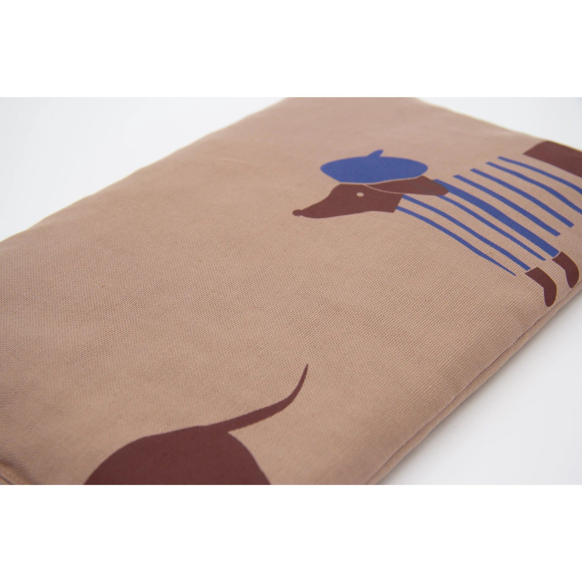 Kirschkernkissen 30x20cm, Dackel Taupe