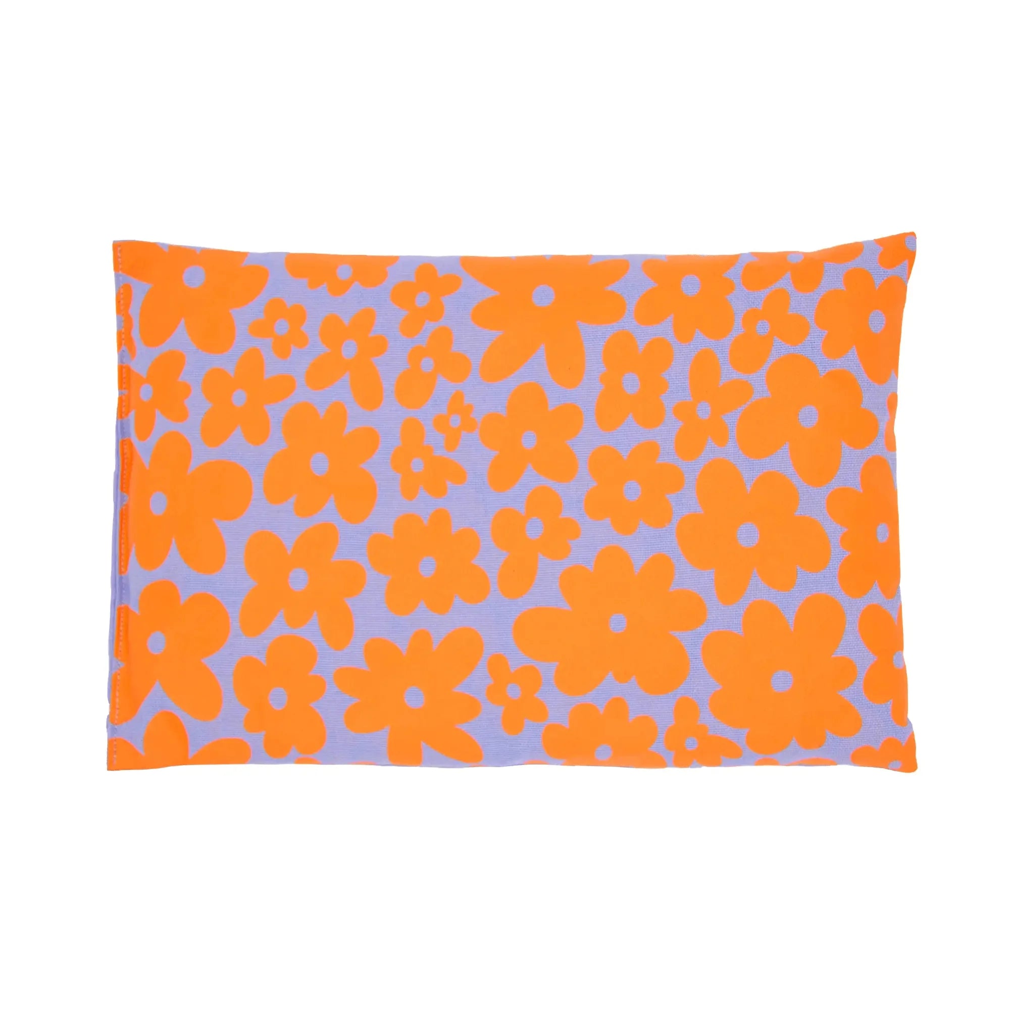 Kirschkernkissen 20x30cm Canvas lila Blumen Allover