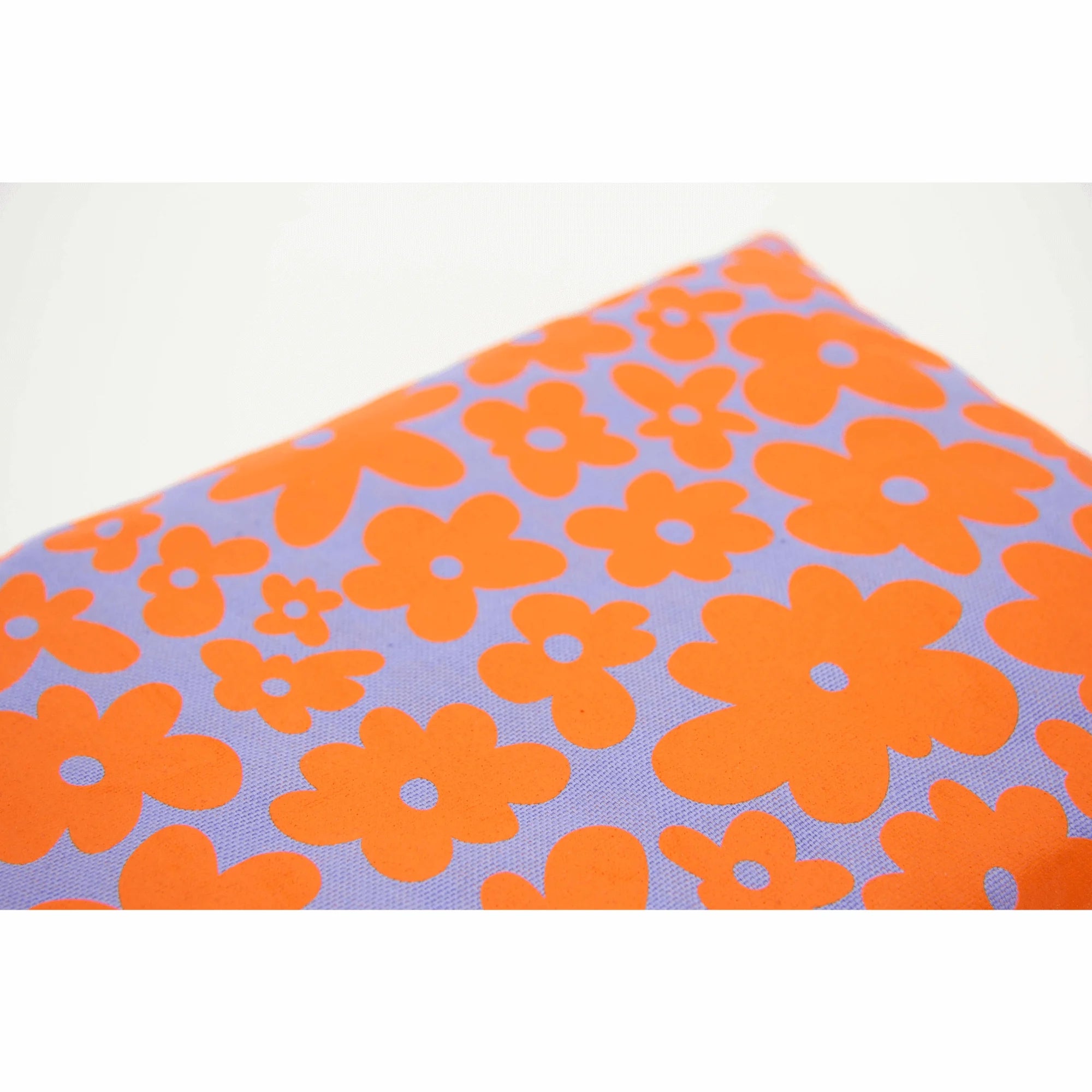 Kirschkernkissen 20x30cm Canvas lila Blumen Allover