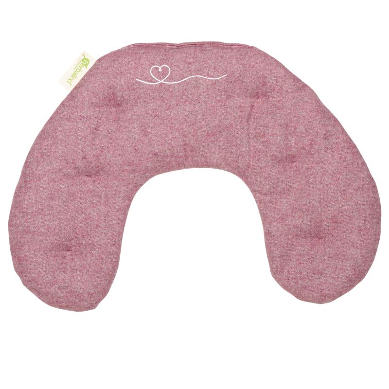 Waermekissen, Nackenhoernchen, Flanell brombeer, Koerner, Getreide mit Lavendel, 30x40cm, 4066_5