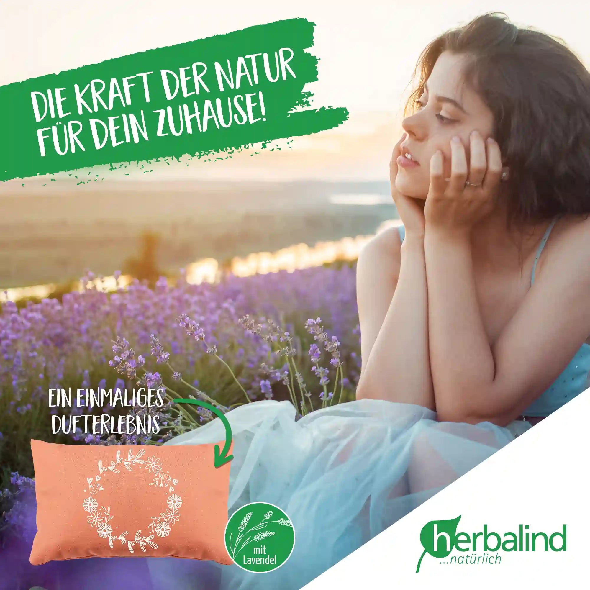 Kraeuterkissen, Kranz, blush, Lavendel, 20x30cm, 5044_5