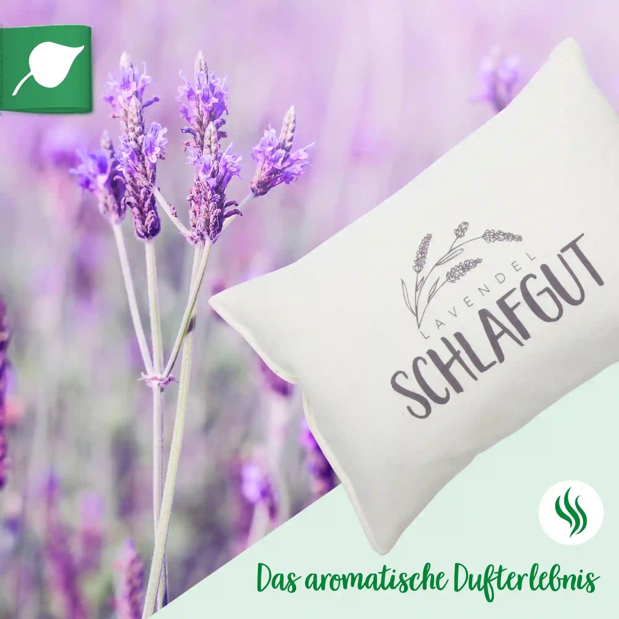 Kraeuterkissen, Schlafgut, natur, Lavendel, 20x30cm, 5047_4