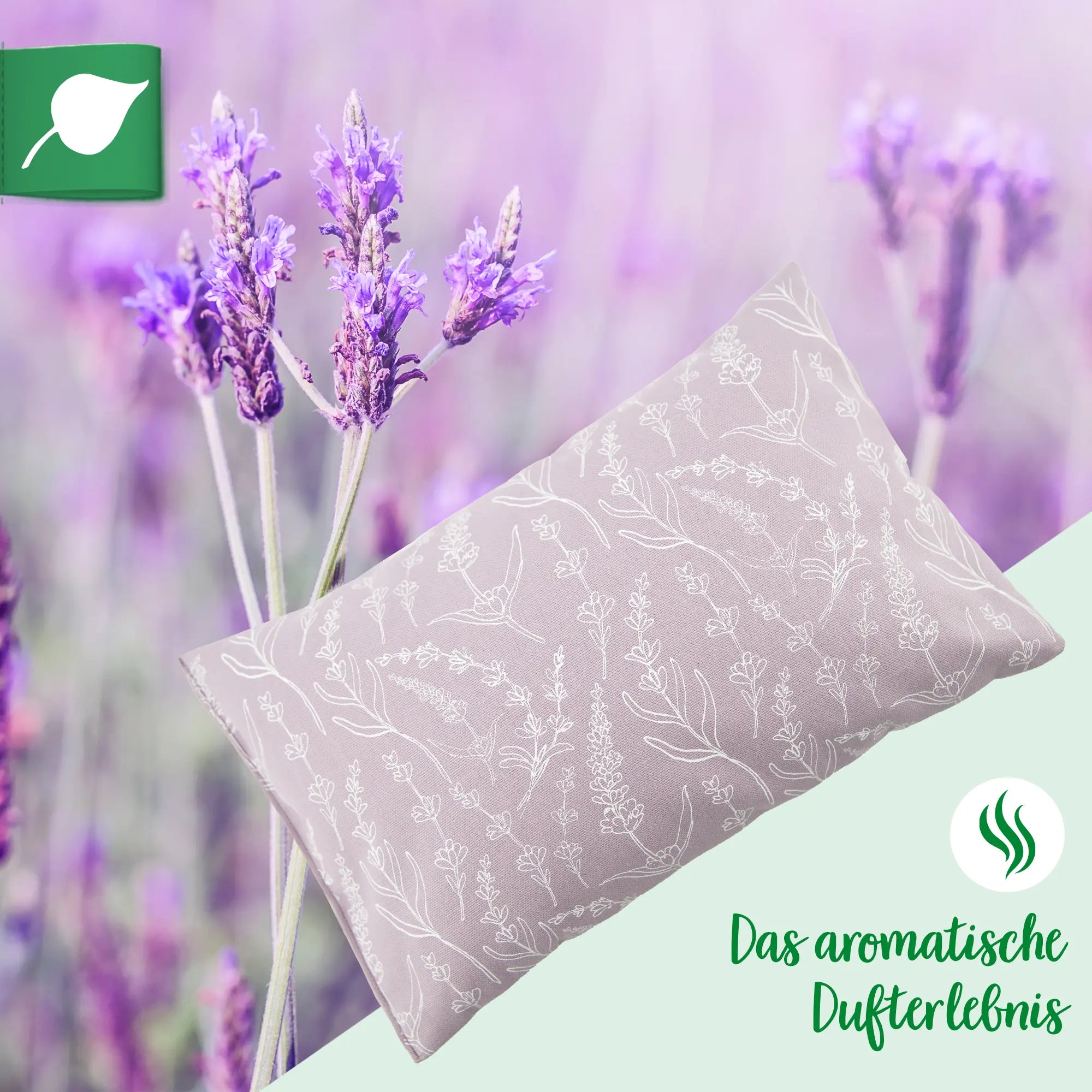 Lavendelkissen 20x30cm "Lavendel - Allover", Lilac