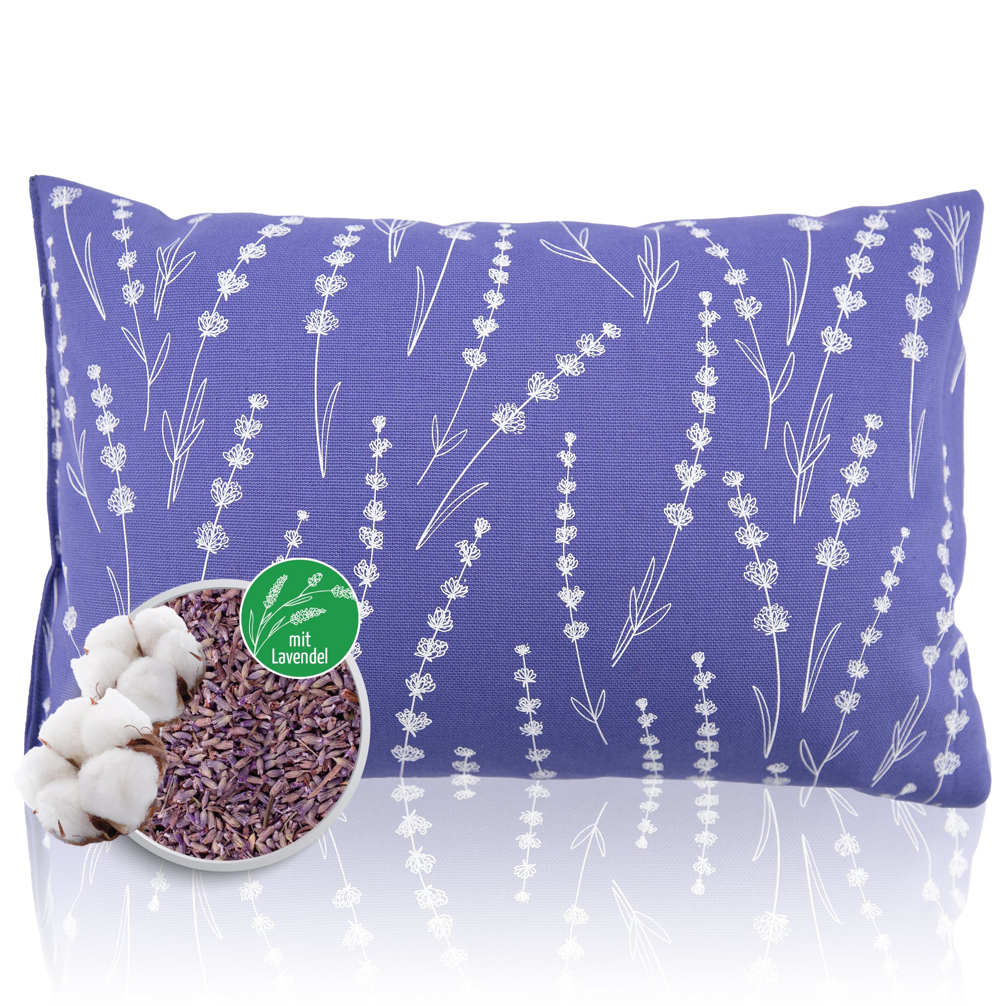 Lavendelkissen 20x30cm "Lavendel -Allover", Lavender