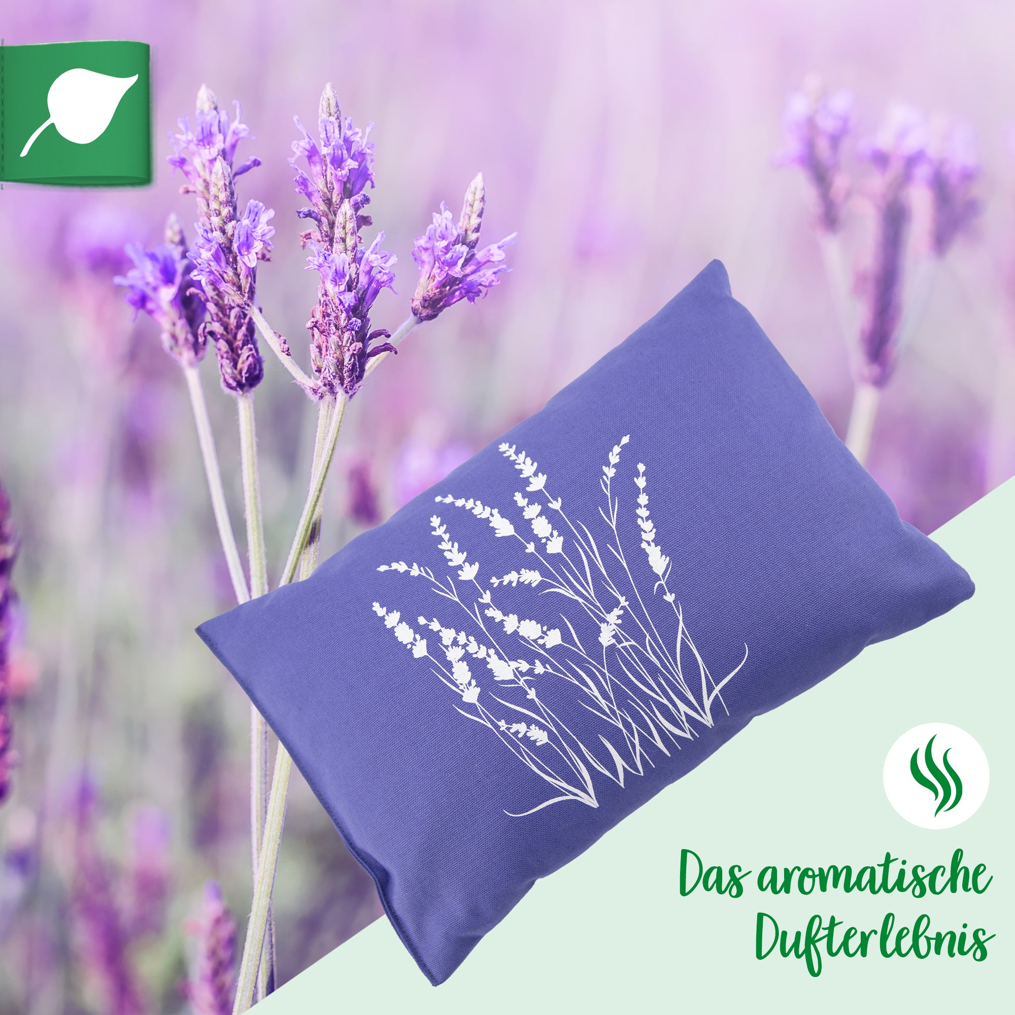 Lavendelkissen 20x30cm, Lavendel-Strauch, Lavender