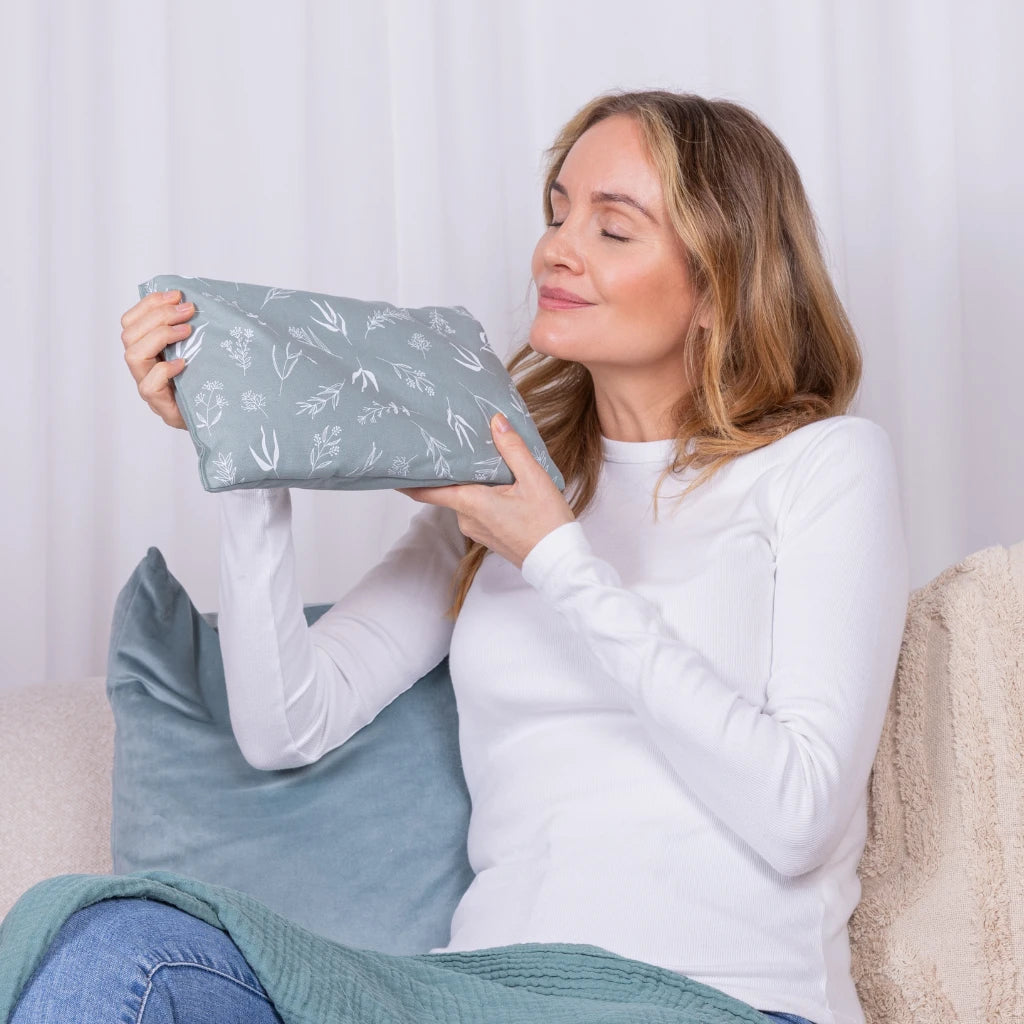 Kräuterkissen 20x30cm, "Allover", Lindgrün