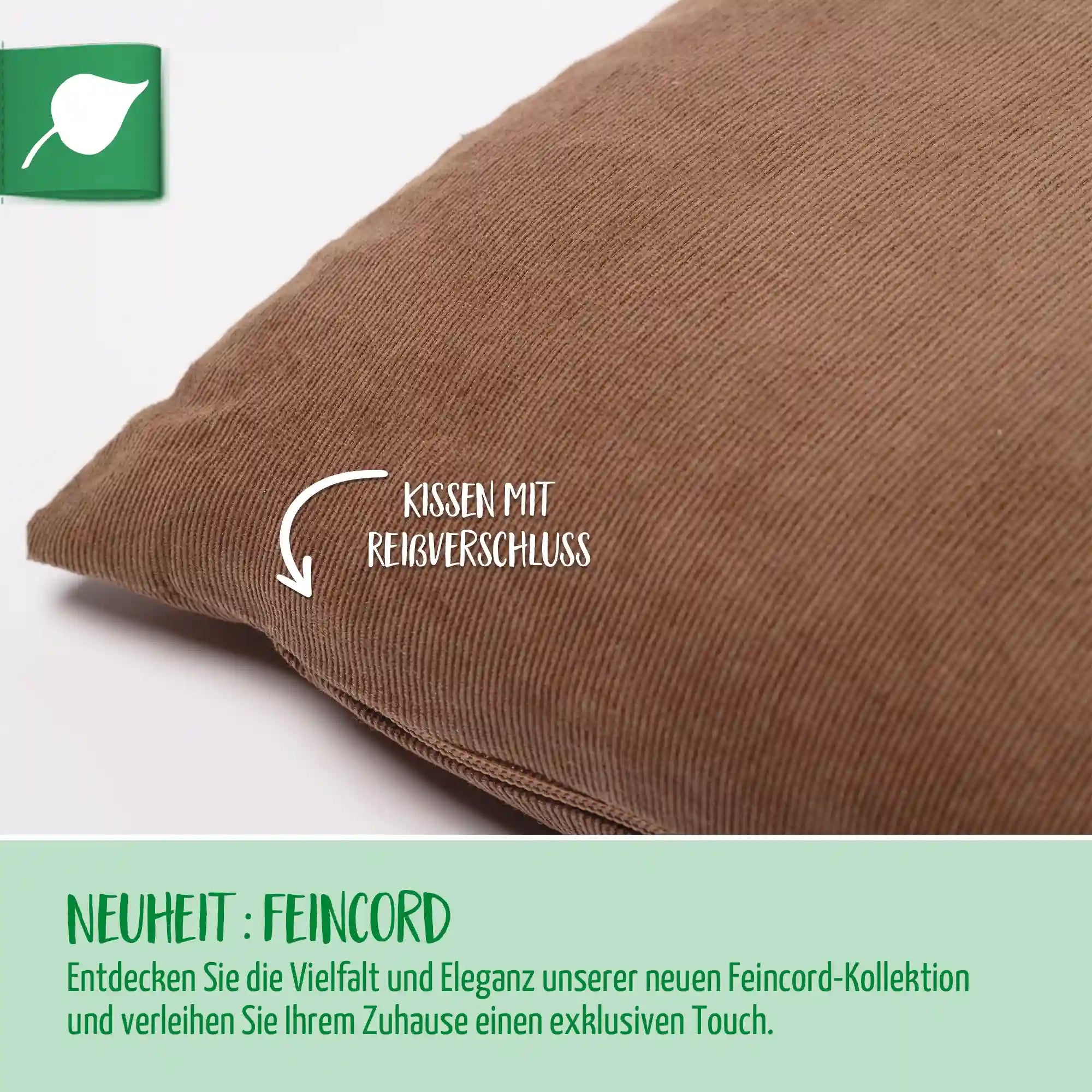 Zirbenkissen 20x30cm "WohlfühlZeit", Camel