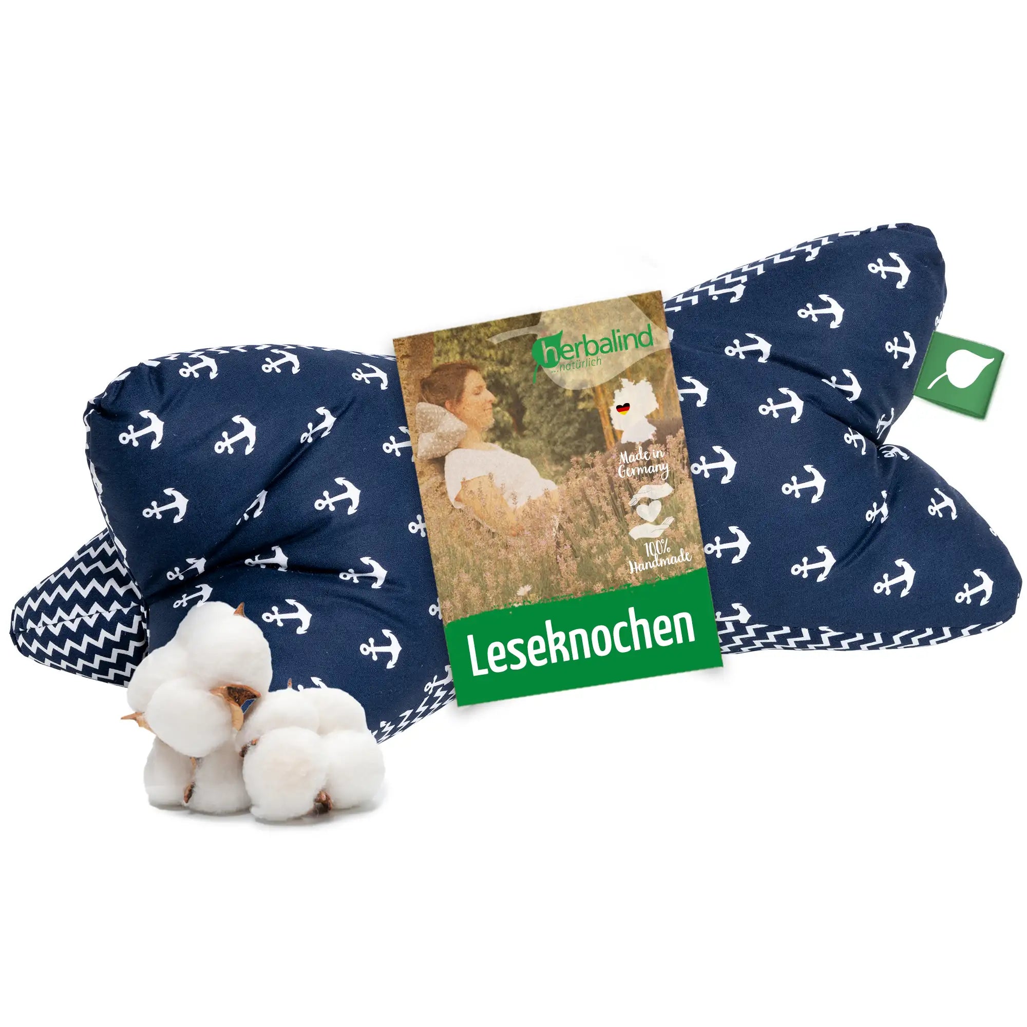 Leseknochen, blau, Anker-Welle, 40x18cm, 5809_1