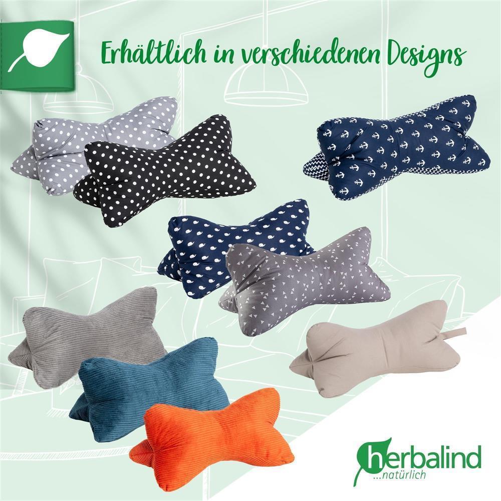 Leseknochen, Cord grau, 40x18cm, 5815_6