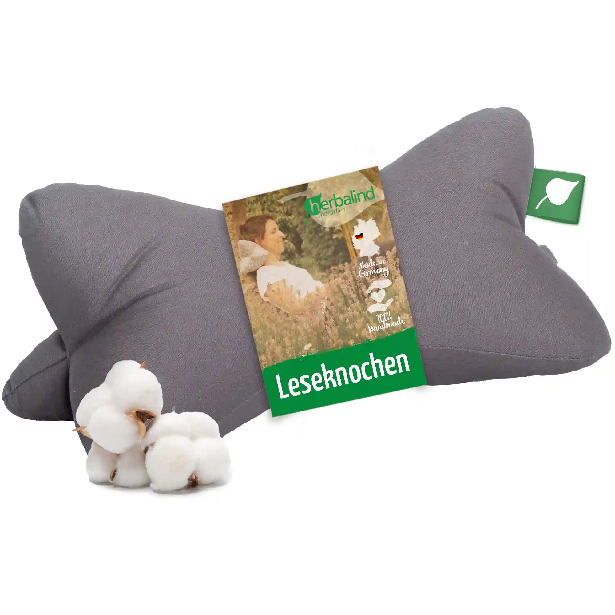 Leseknochen 40x18cm, Canvas Anthrazit