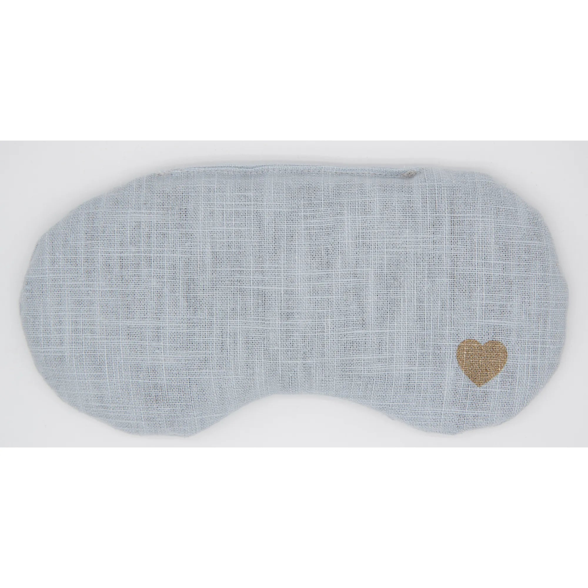 Augenkissen Leinen mit Rapssamen Baby Blue Herzchen