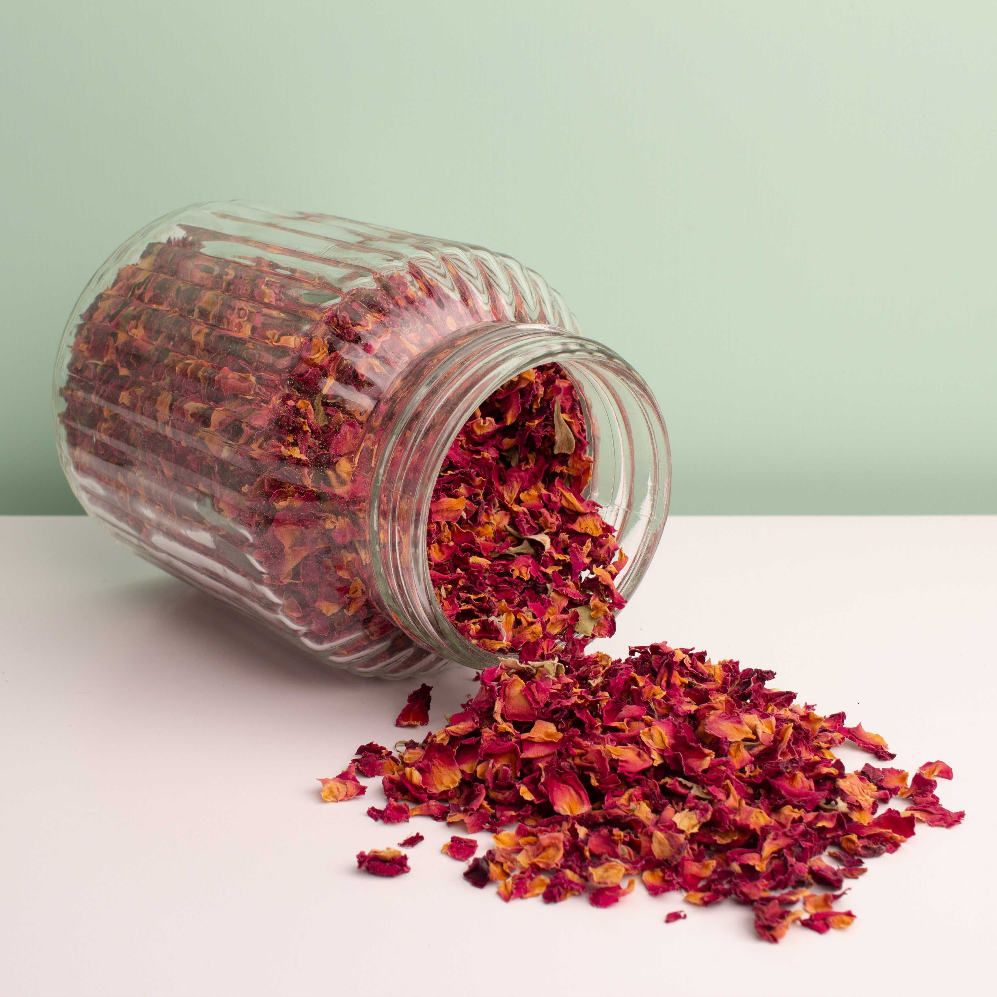 Rosenblüten, rot, geschnitten, 100 g