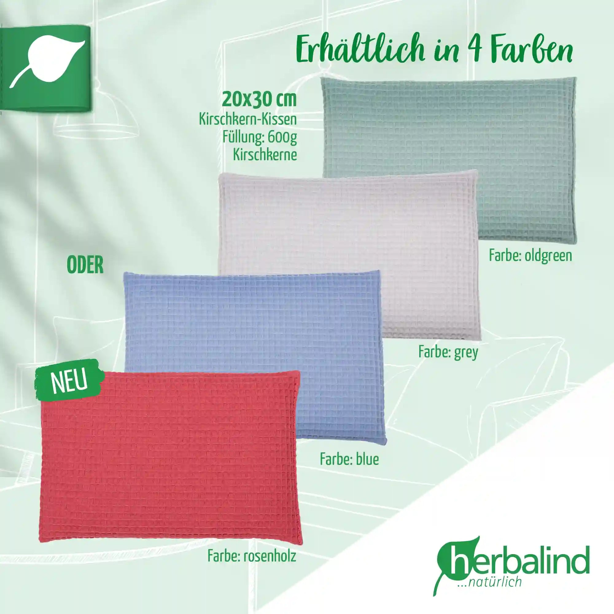 Waermekissen, Waffel-Pique dark-rose, Kirschekerne, 20x30cm, 2033_5