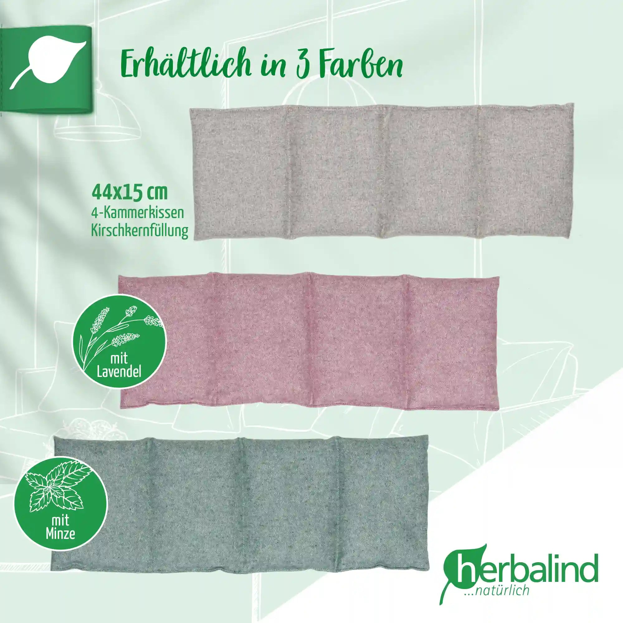 Waermekissen, Flanell brombeer, Kirschkerne mit Lavendel, 15x44cm, 2070_6