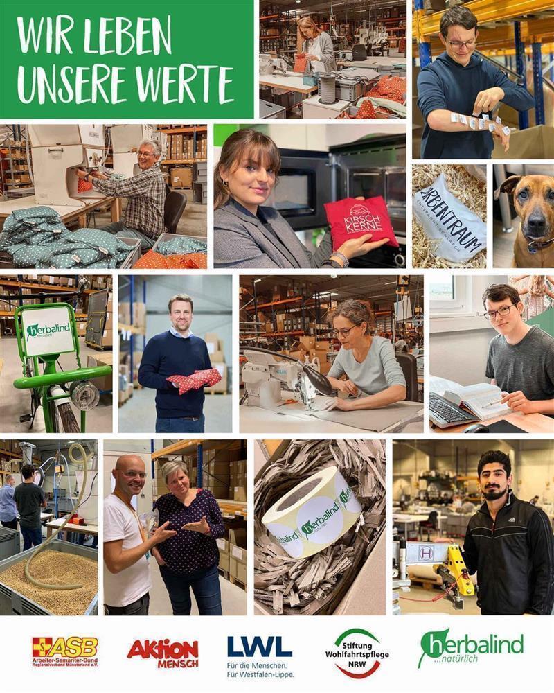 Waermekissen, Waffel-Pique blau, Kirschekerne, 20x30cm, 2031_3