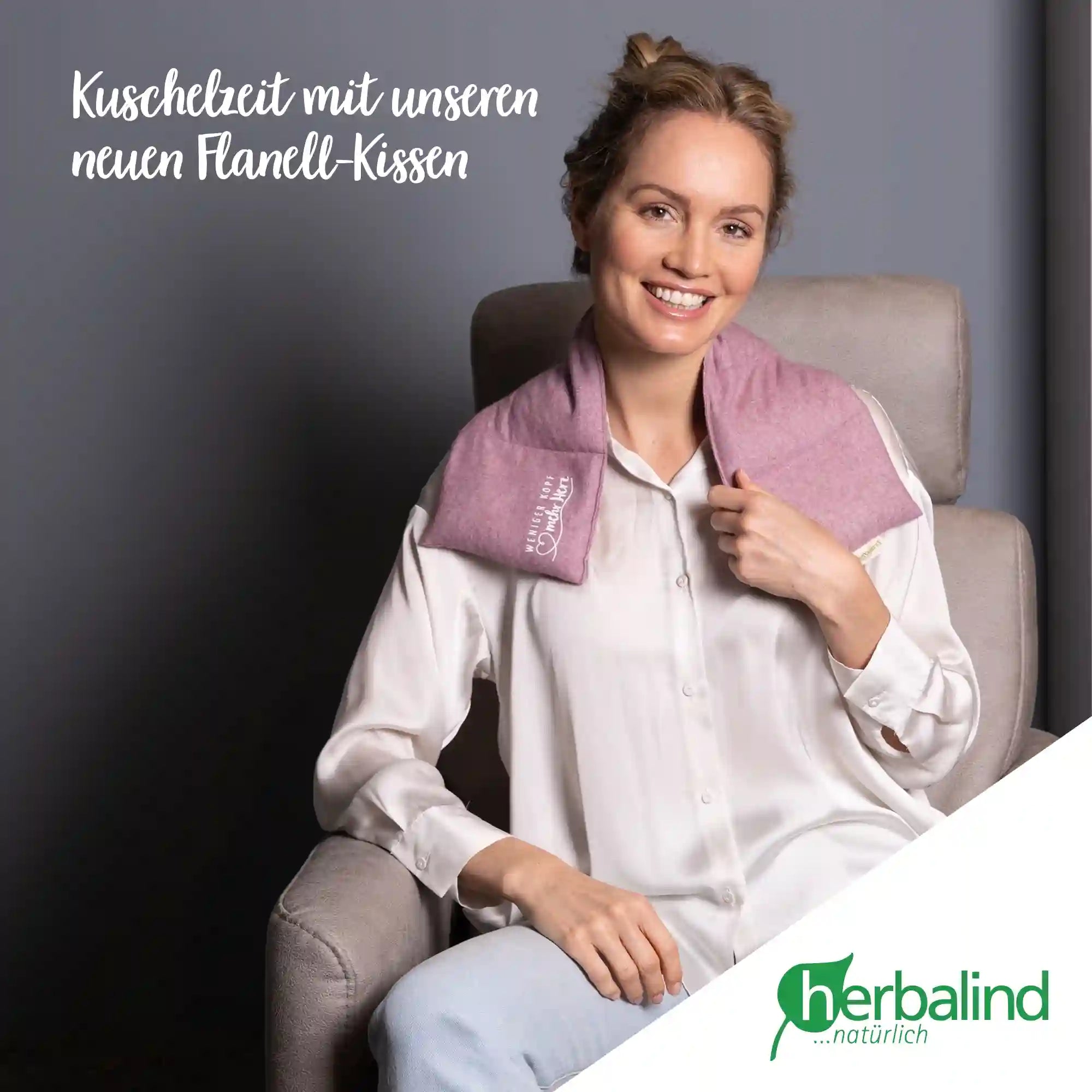 Getreidekissen, Lavendel, brombeer, Flanell, 66x15cm, 4076_8