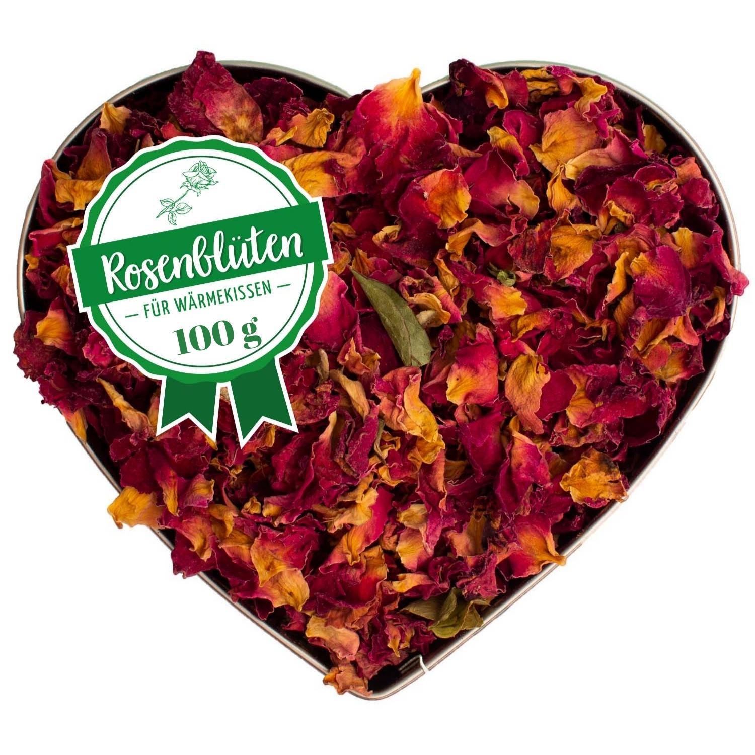 Rosenblüten, rot, geschnitten, 100 g