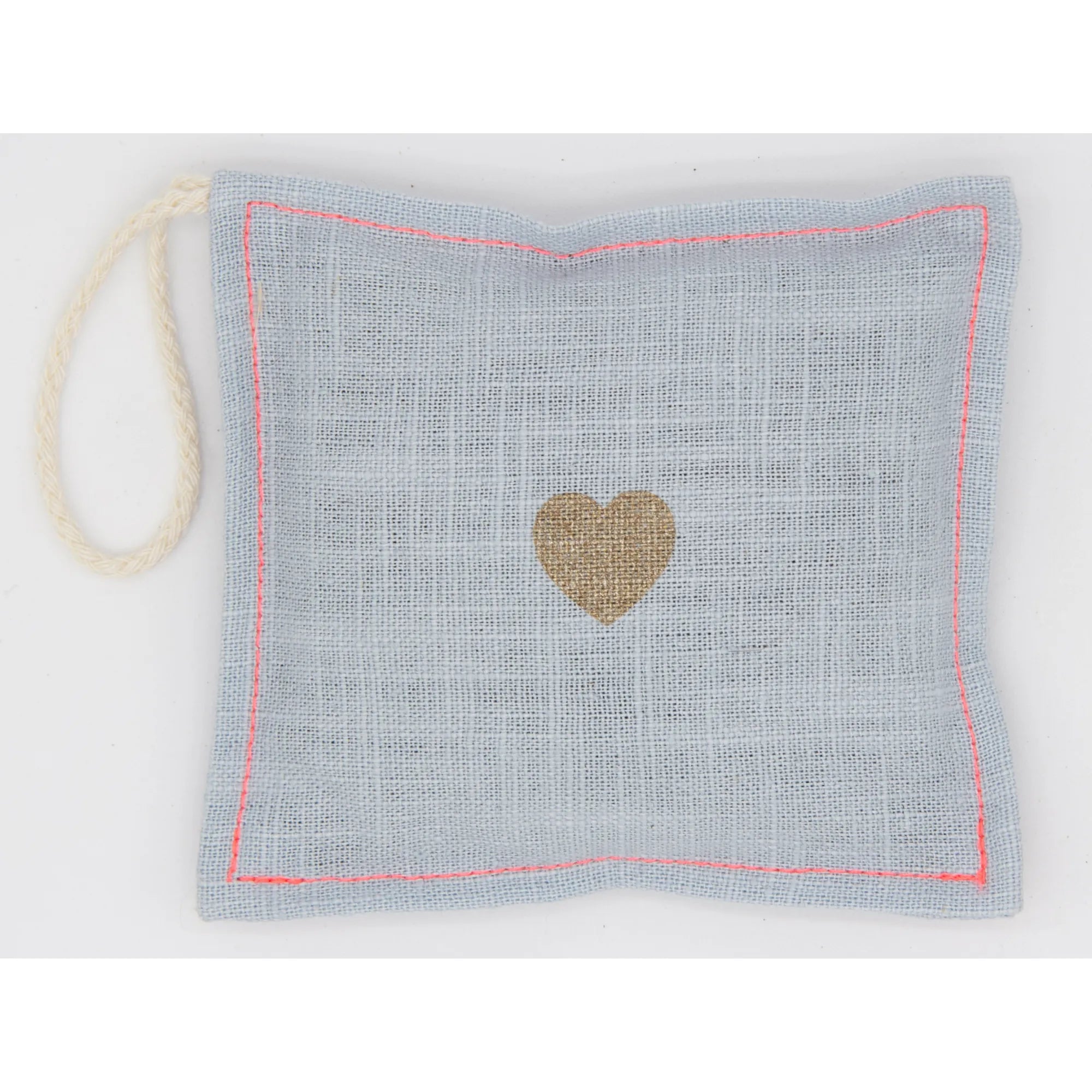 Duftsachet Leinen 10x10cm, Lavendel Light Blue / Neonpink