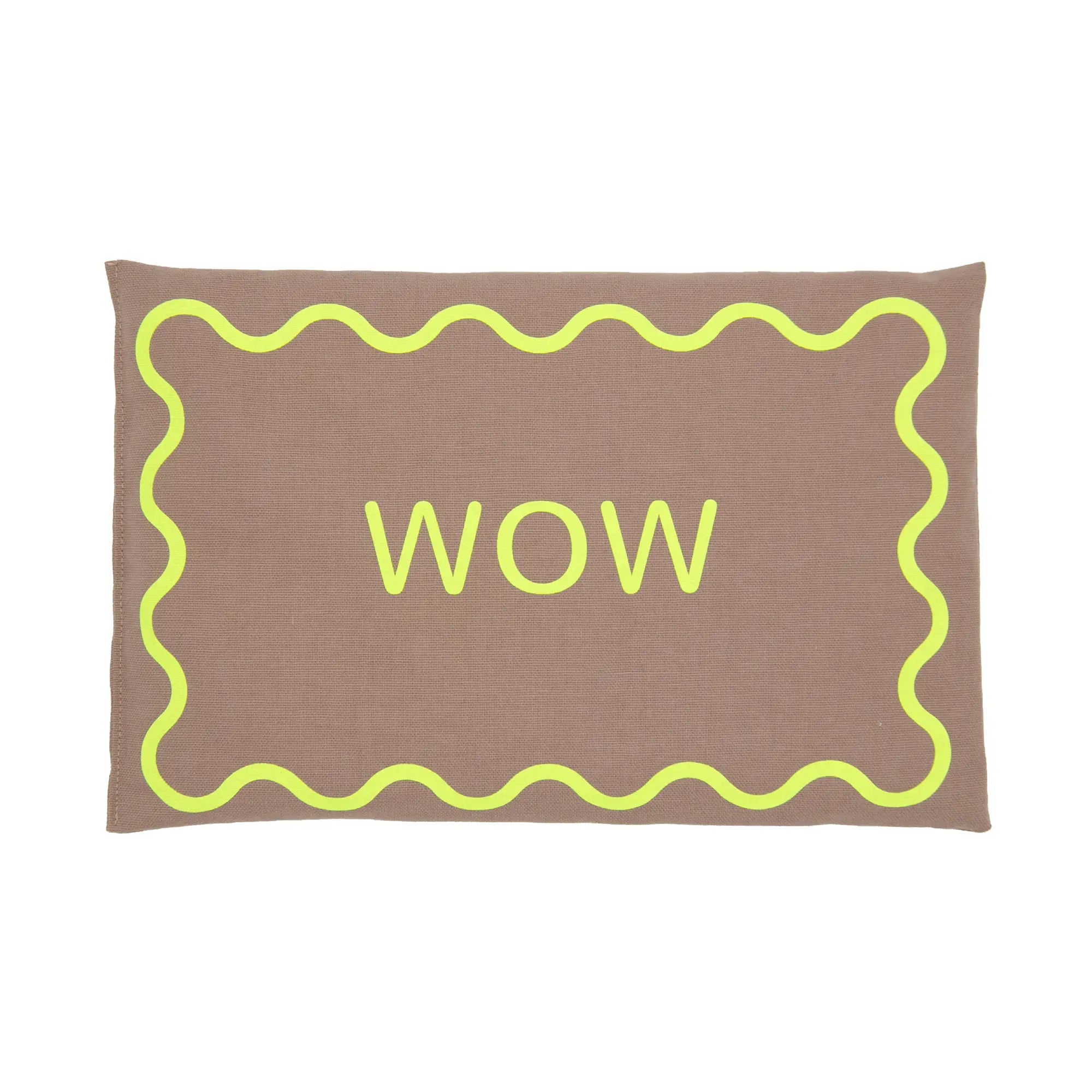 Kirschkernkissen 30x20cm, WOW Taupe