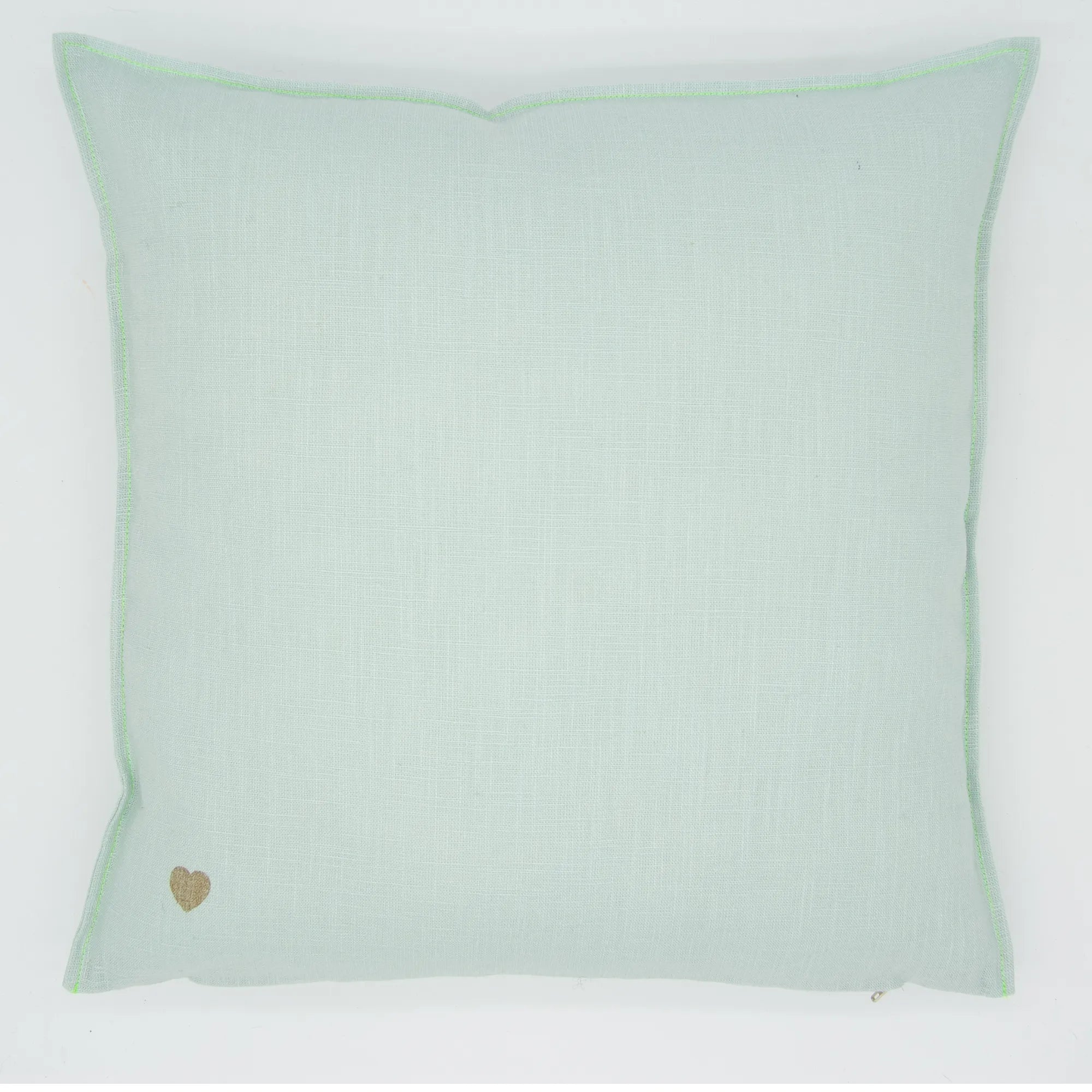 Leinen 40x40cm Kissenbezug, Mint / Neongrün