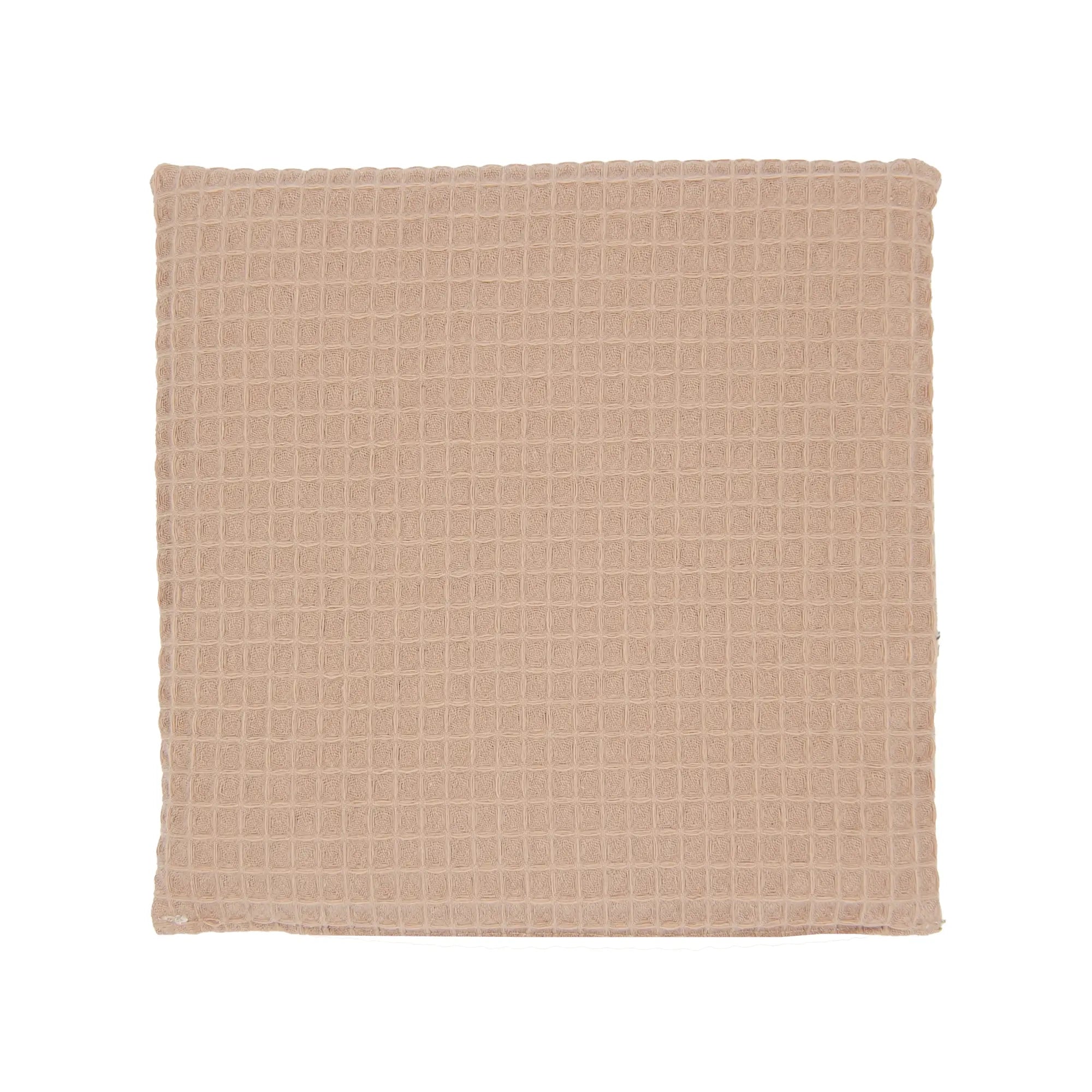 Körner-Kinderkissen 19x19cm "Regenbogen", Waffel-Pique Camel