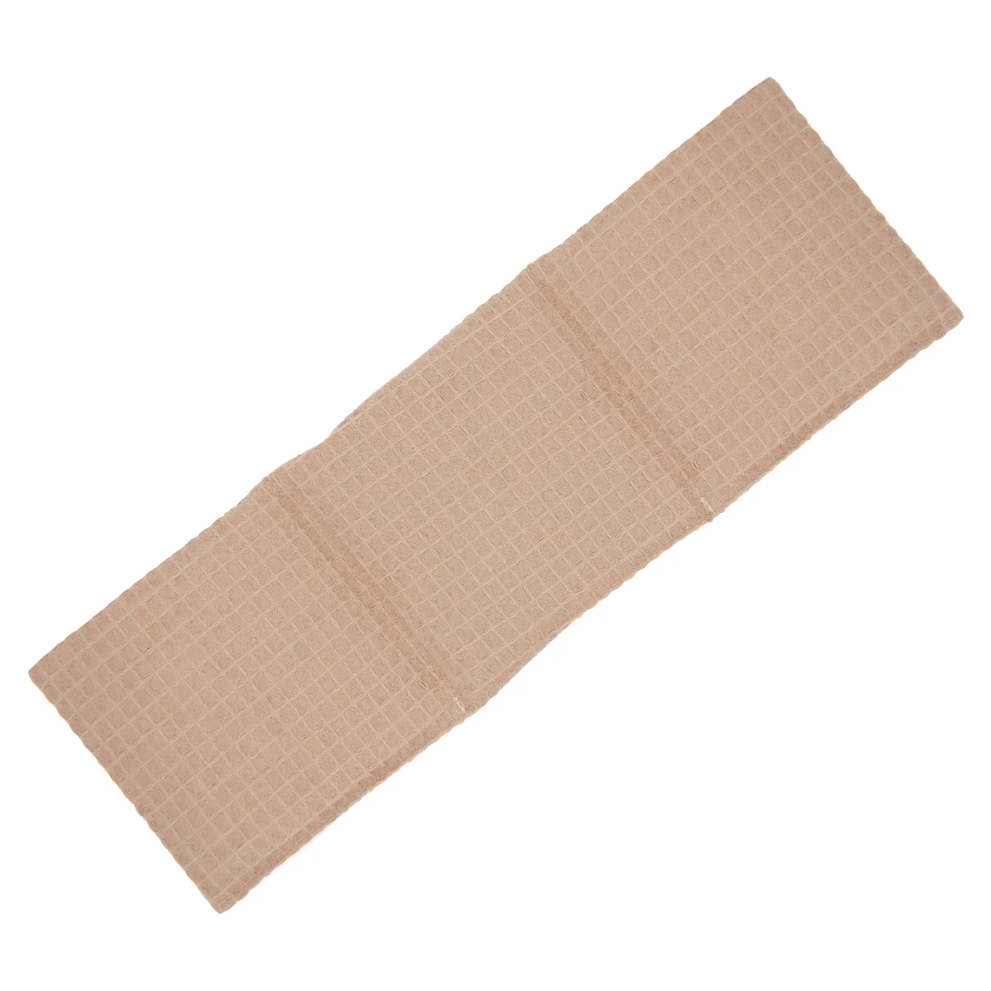 Körner-Kinderkissen 3-Kammer 12x36cm "Regenbogen", Waffel-Pique Camel