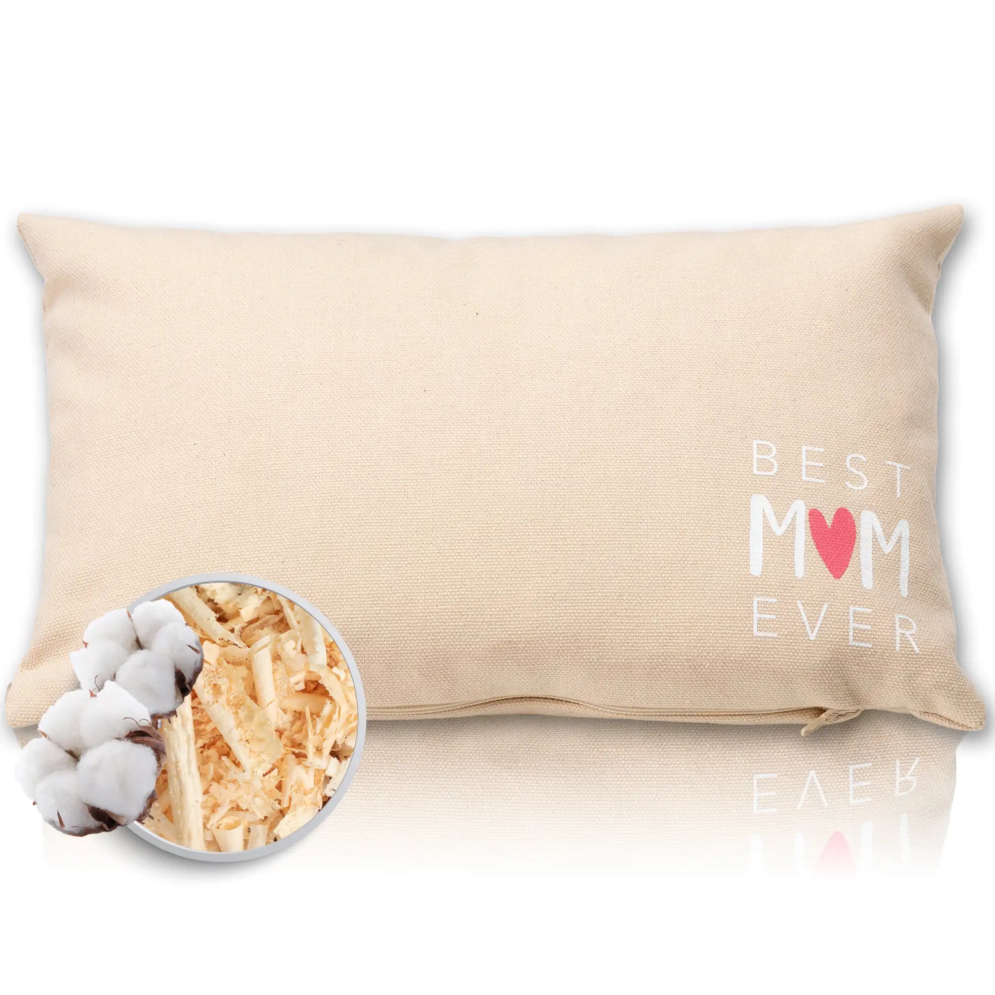 Zirbenkissen, Best Mom Ever unten, natur, Zirbenholz, 20x30cm, 5689_1