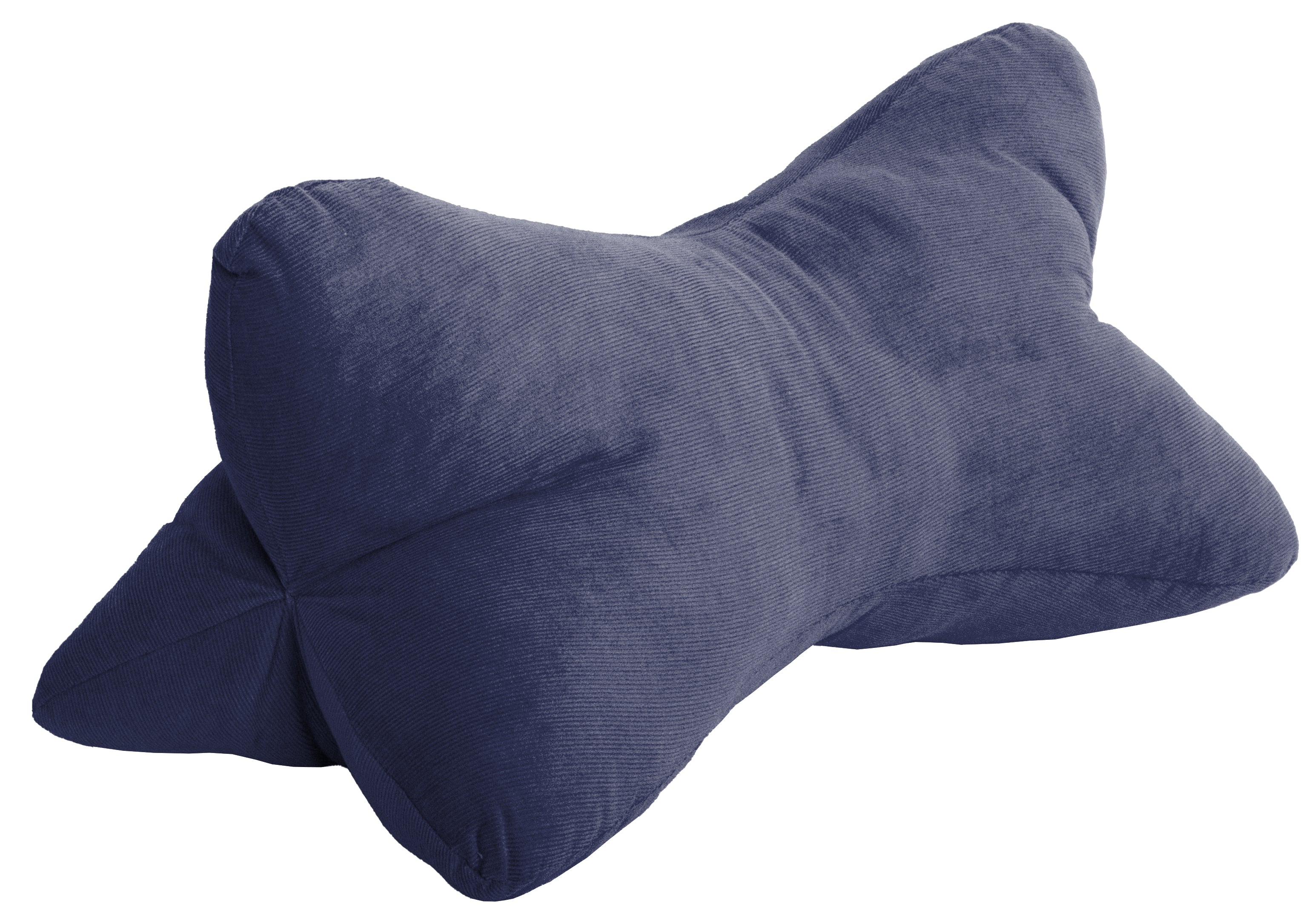 Leseknochen 40x18cm, Babycord dunkelblau