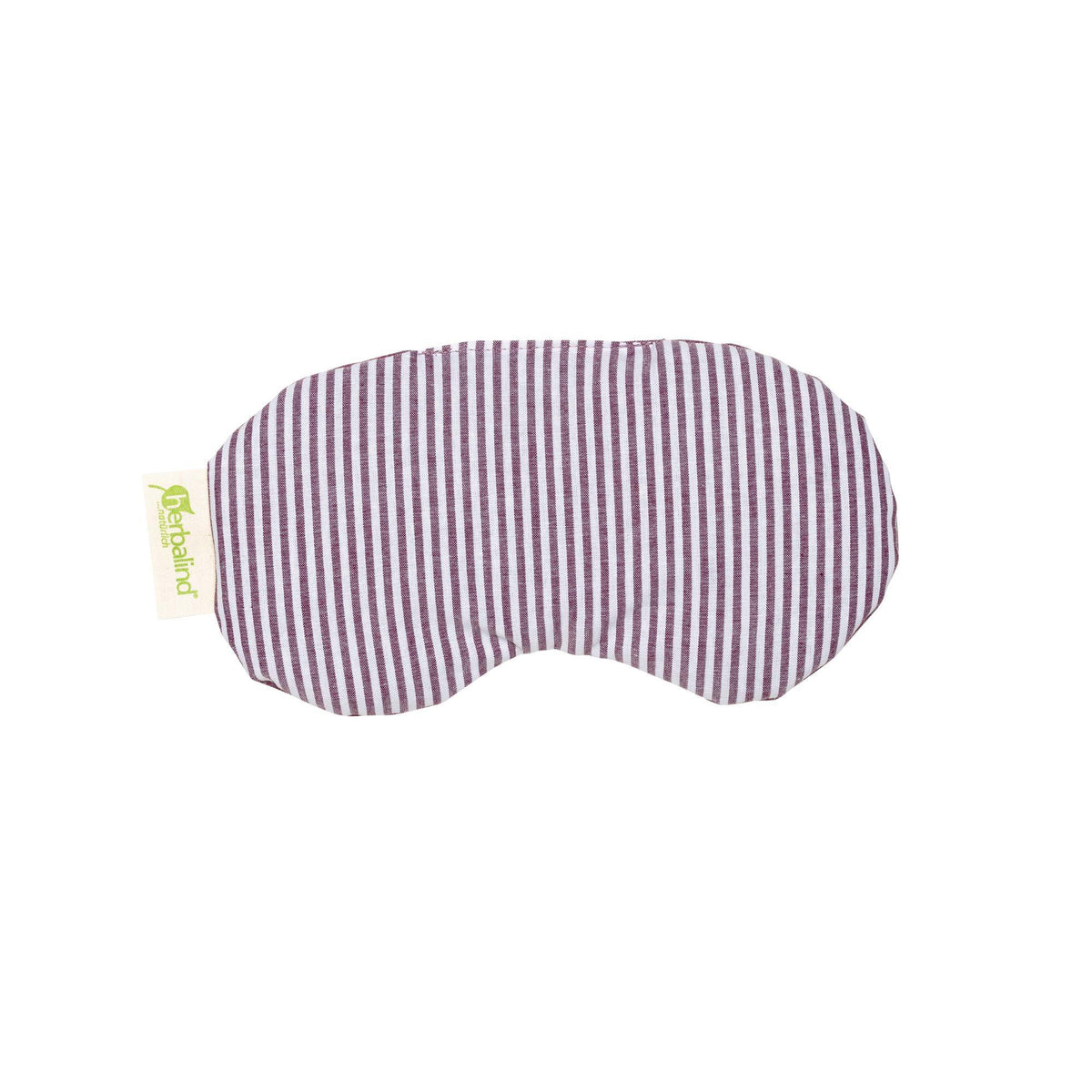 Augenkissen Lavendel/Rapssamen Streifen/Melange aubergine