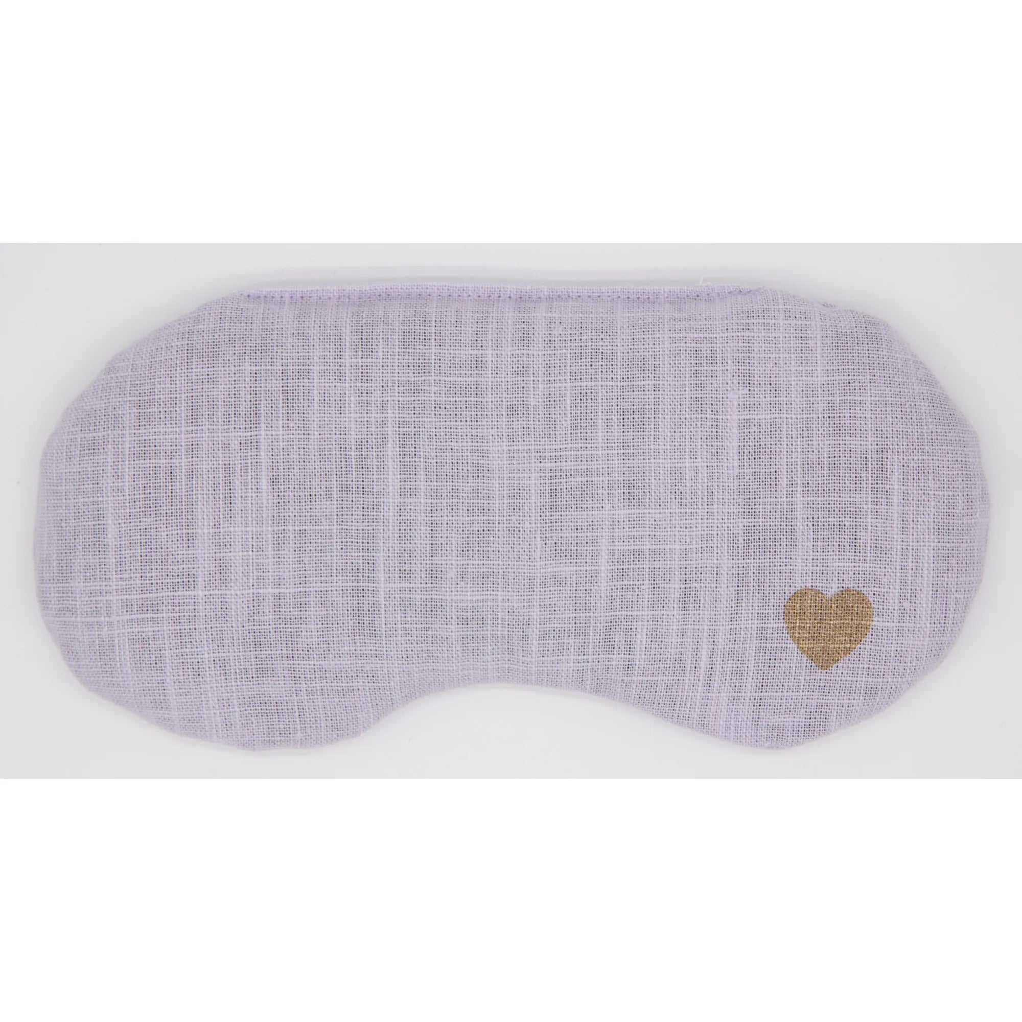 Augenkissen Leinen mit Rapssamen Light Lilac Herzchen