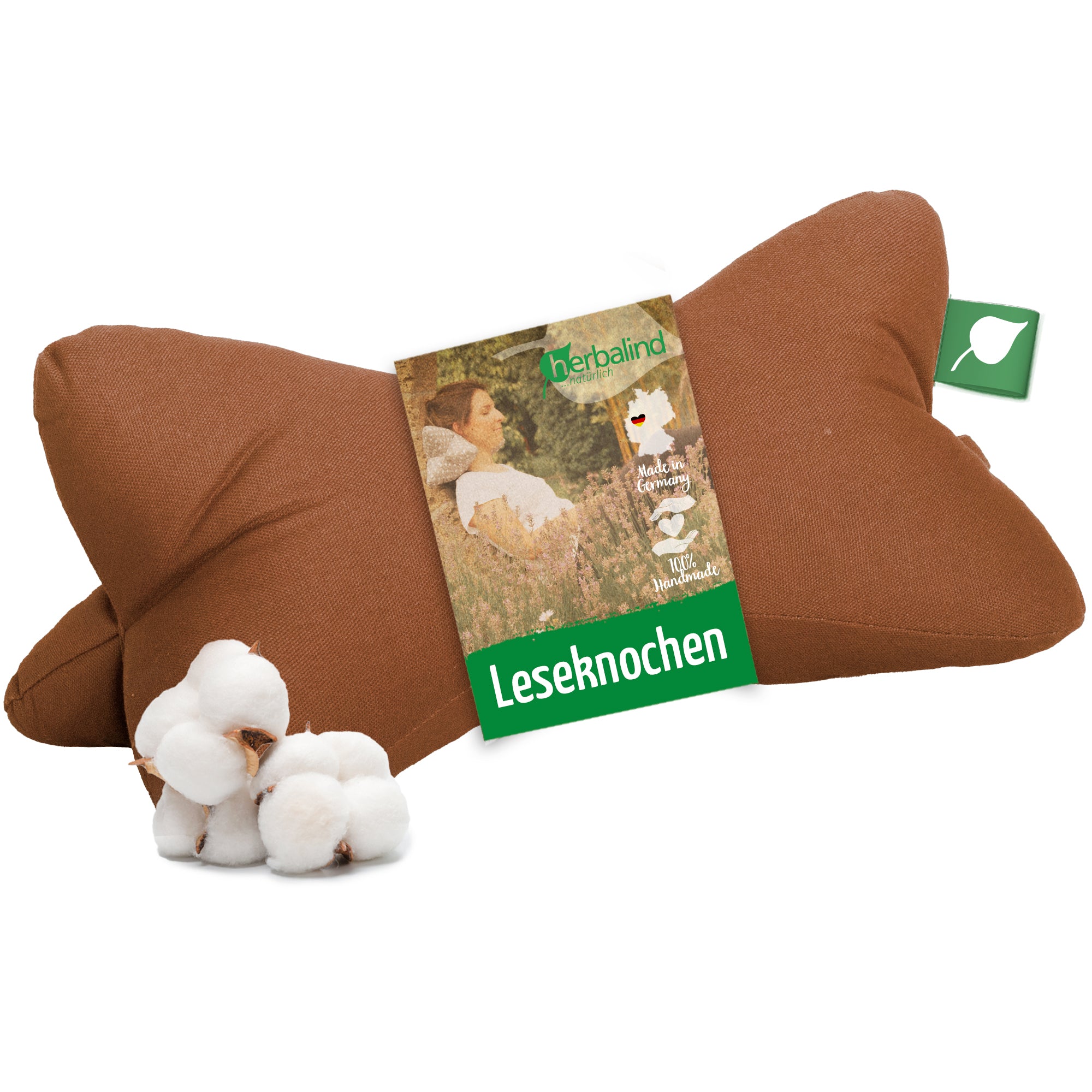 Leseknochen 40x18cm, Babycord Mustard