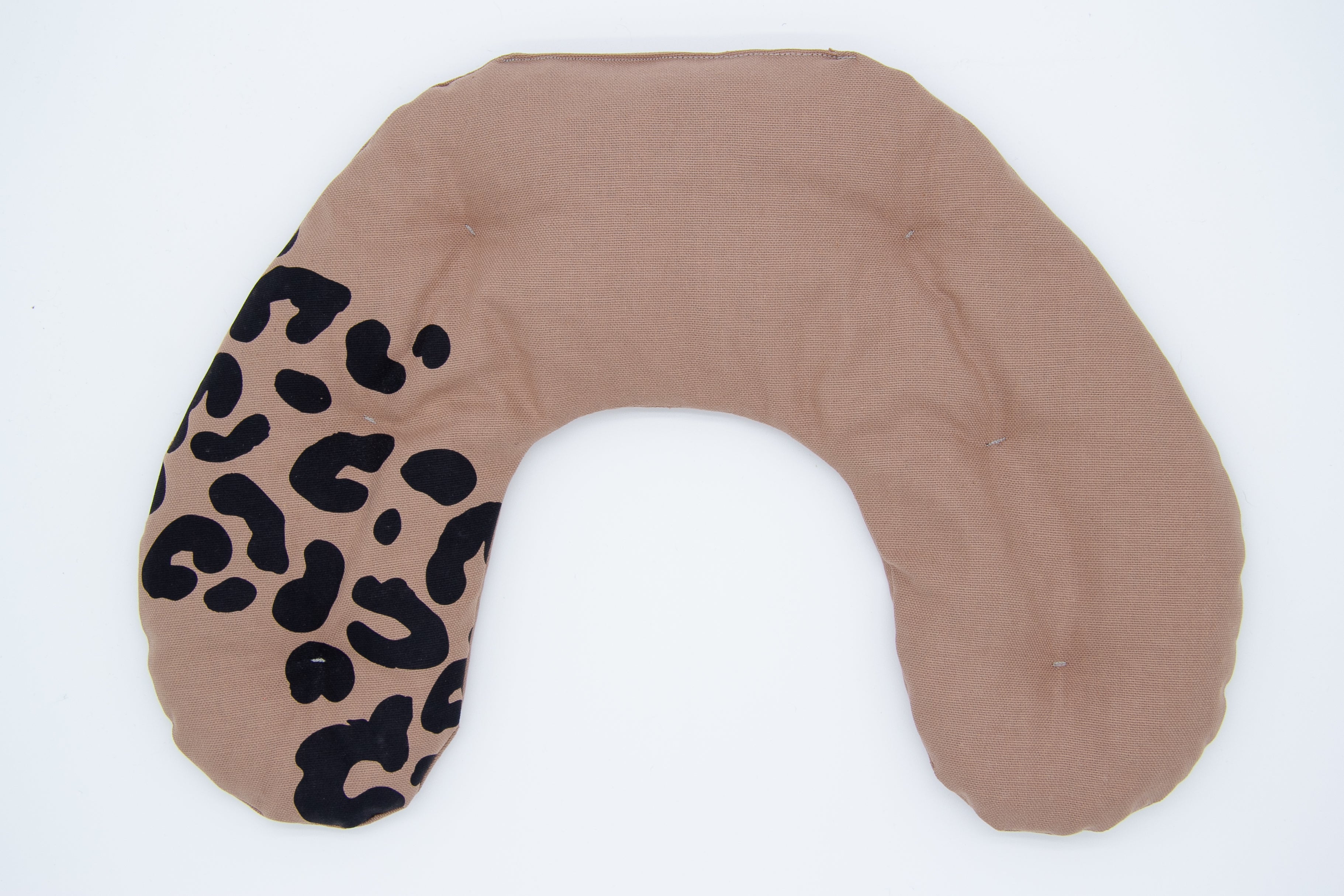 Kirschkernkissen Nackenhörnchen 30x40 cm, Leo, Taupe