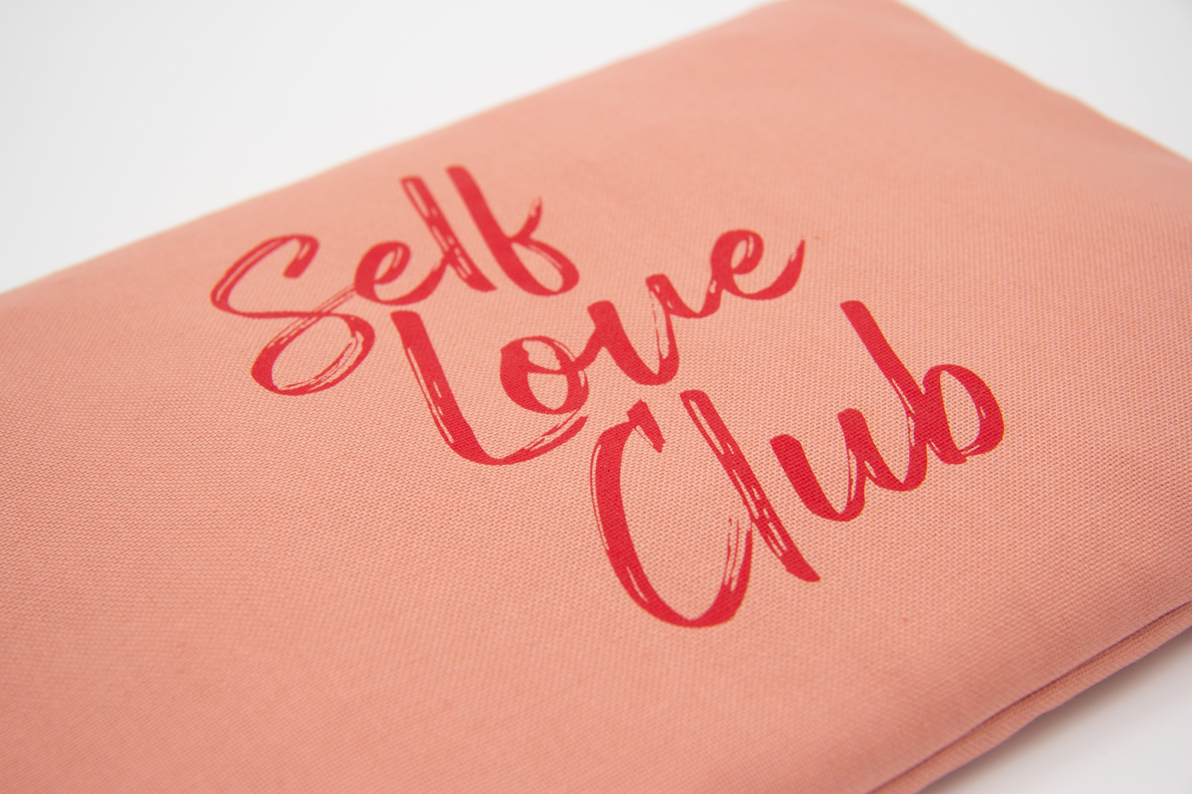 Kirschkernkissen 30x20cm, "Self Love Club", Blush