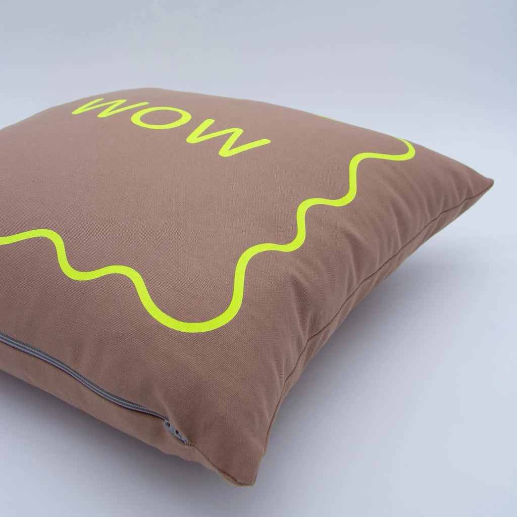 Kissenbezug 40x40cm, Canvas taupe WOW